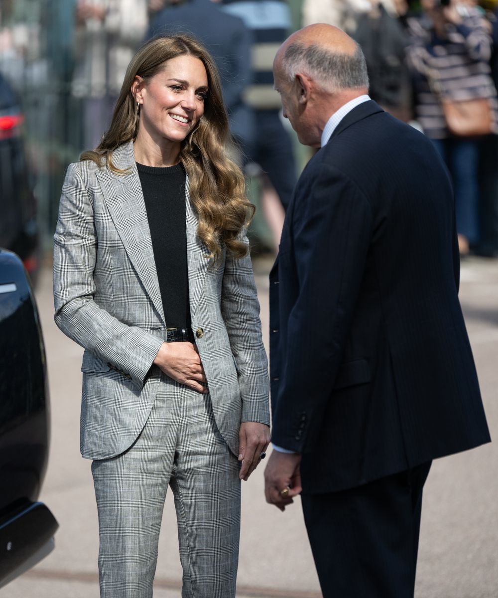 Kate Middleton Steps Out in Chic Prince of Wales Check Ensemble
