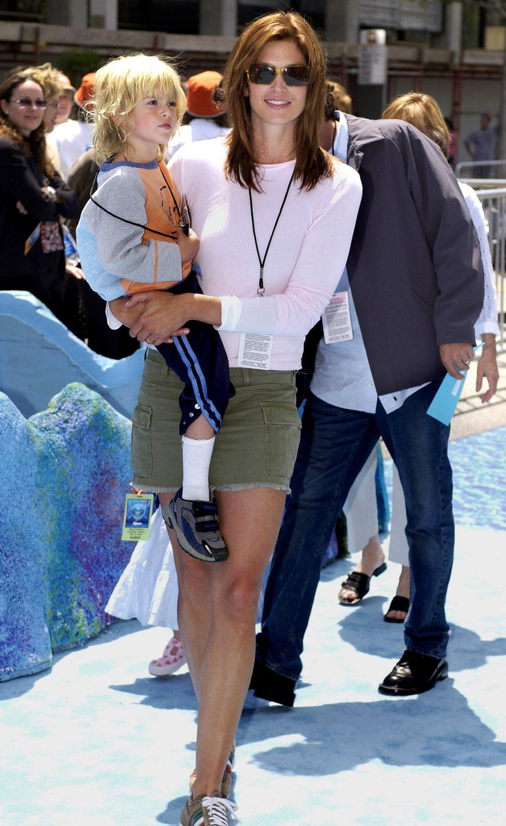 Cindy Crawford shares Presley and daughter Kaia Gerber with husband Rande Gerber.