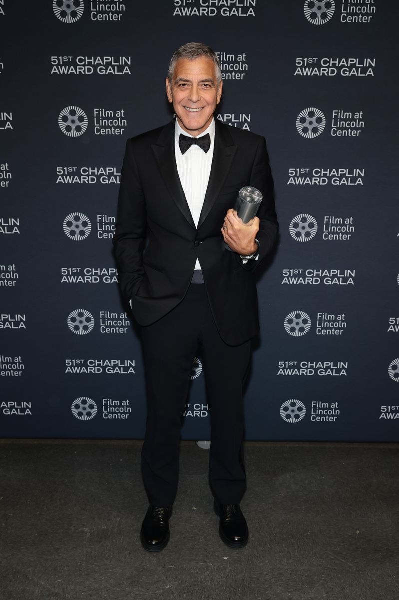 George and Amal Clooney made a glamorous date night of the 51st Chaplin Award Gala in New York, where George reflected on aging, fatherhood, and how his kids are discovering his films.