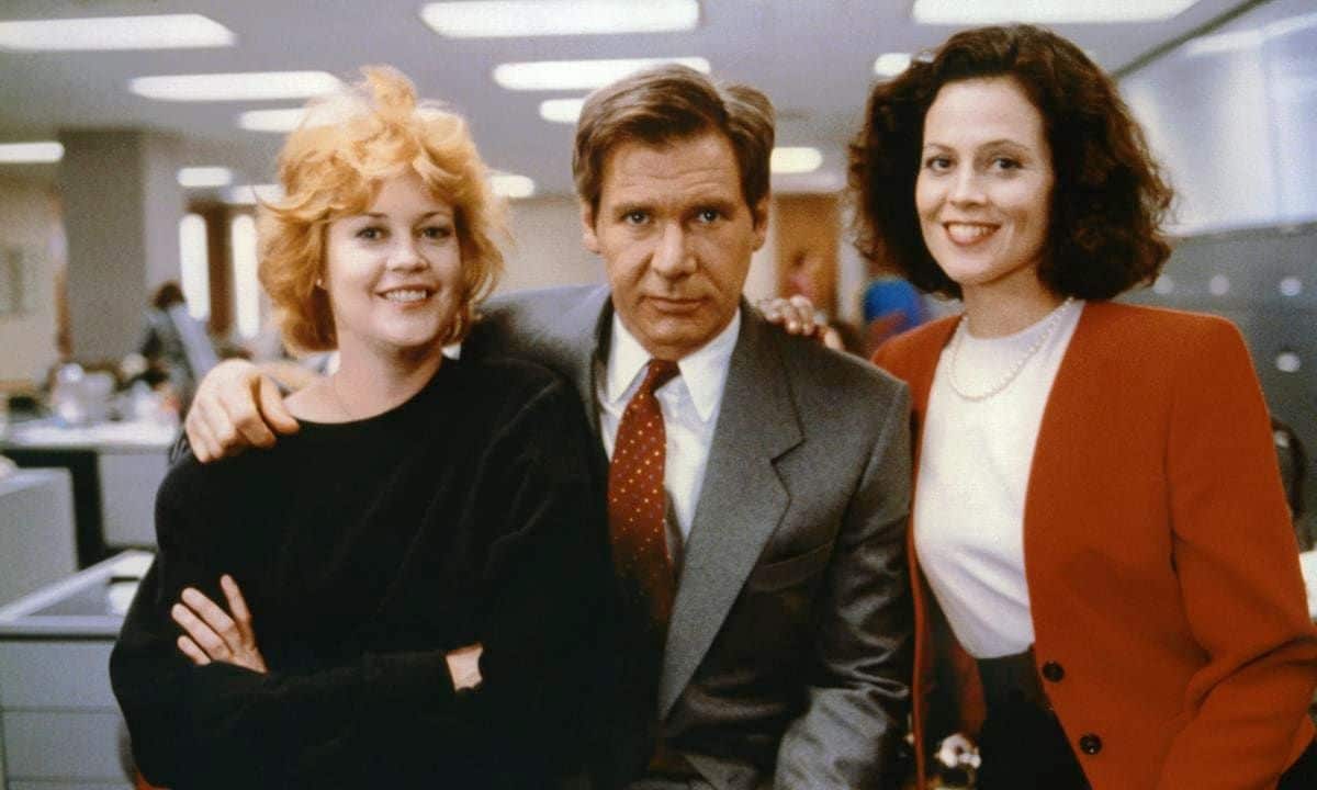 On the set of Working girl