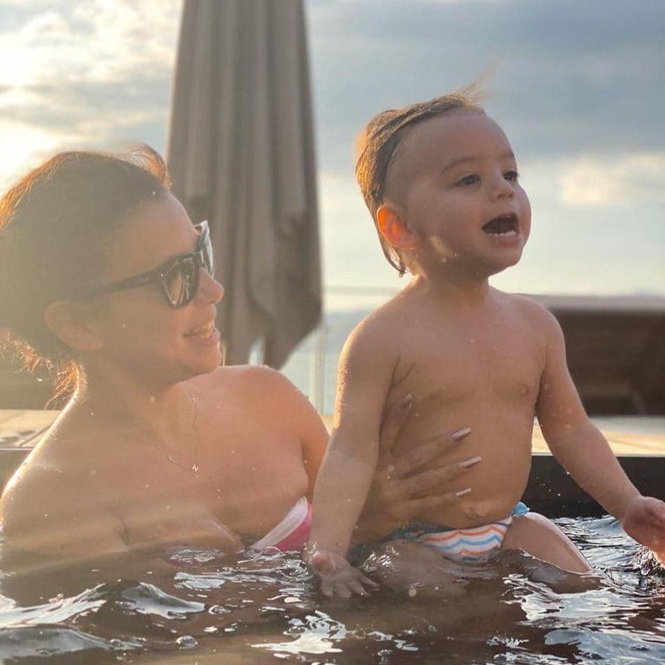 Eva Longoria and son