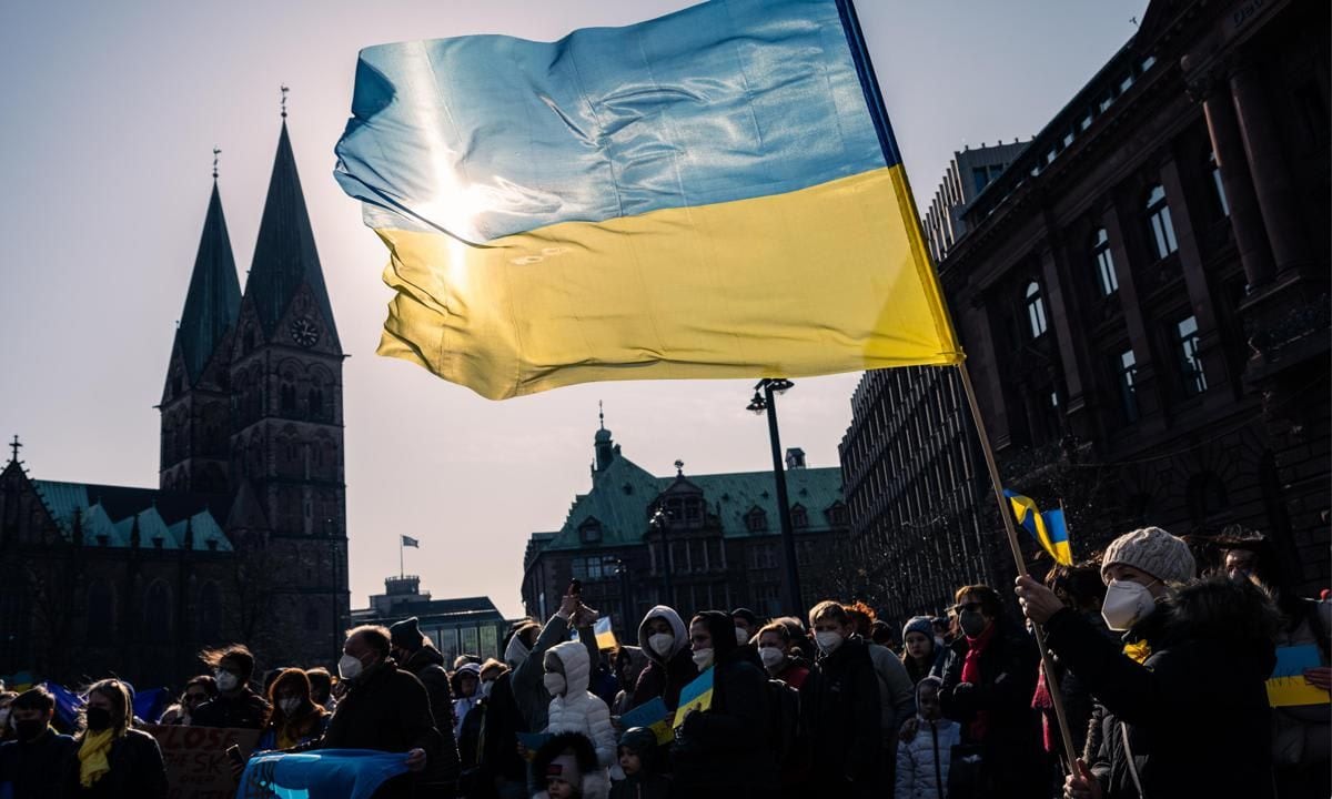 Ukraine conflict   peace rally in Bremen
