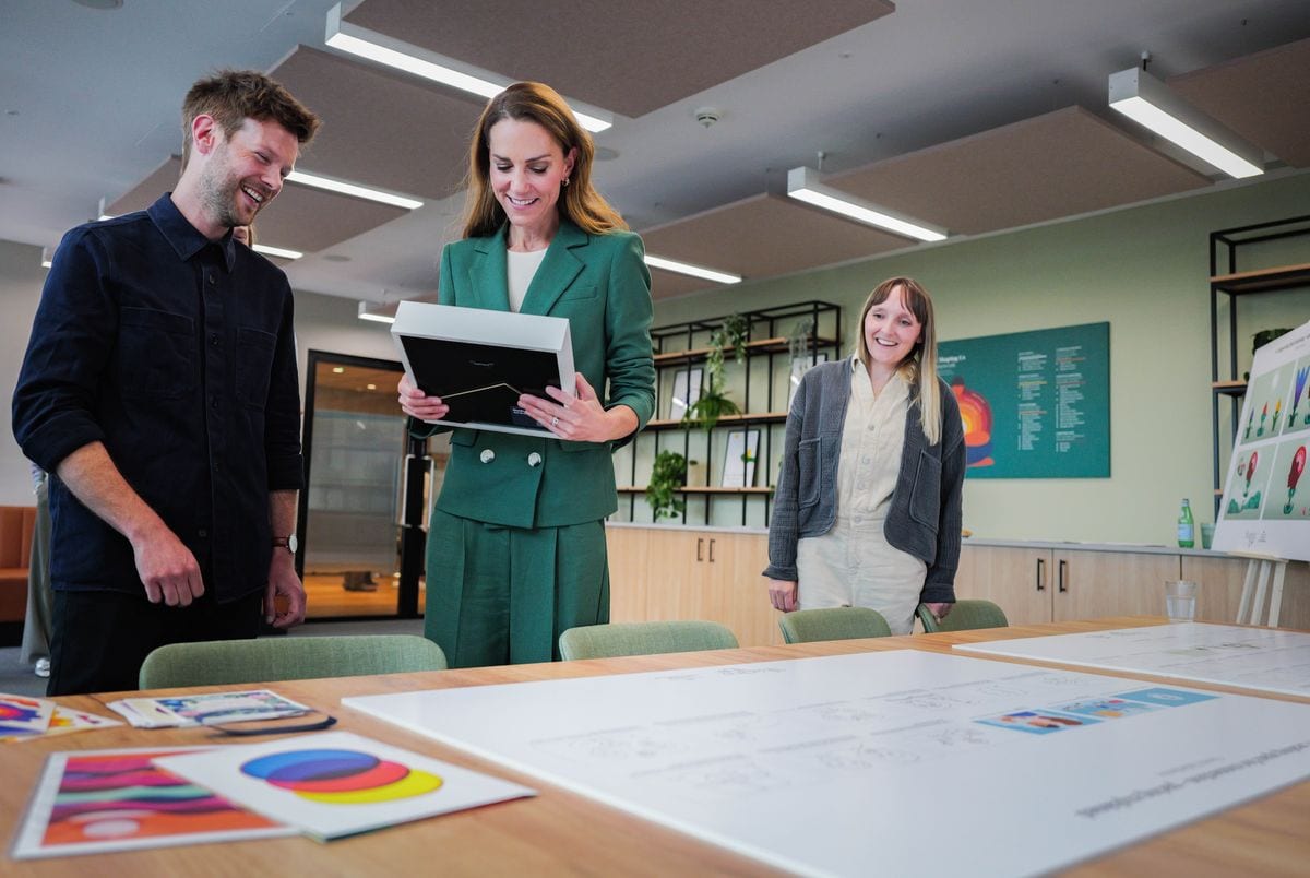#Kensington Palace, Princess, Wales, Catherine, Early Childhood, Centre, Shaping Us, Animated Shorts 05/06/2025. The Princess of Wales meeting with creatives and sector experts involved in the creation of The Centre for Early Childhoodâs Shaping Us animated shorts series. Picture by Andrew Parsons / Kensington Palace