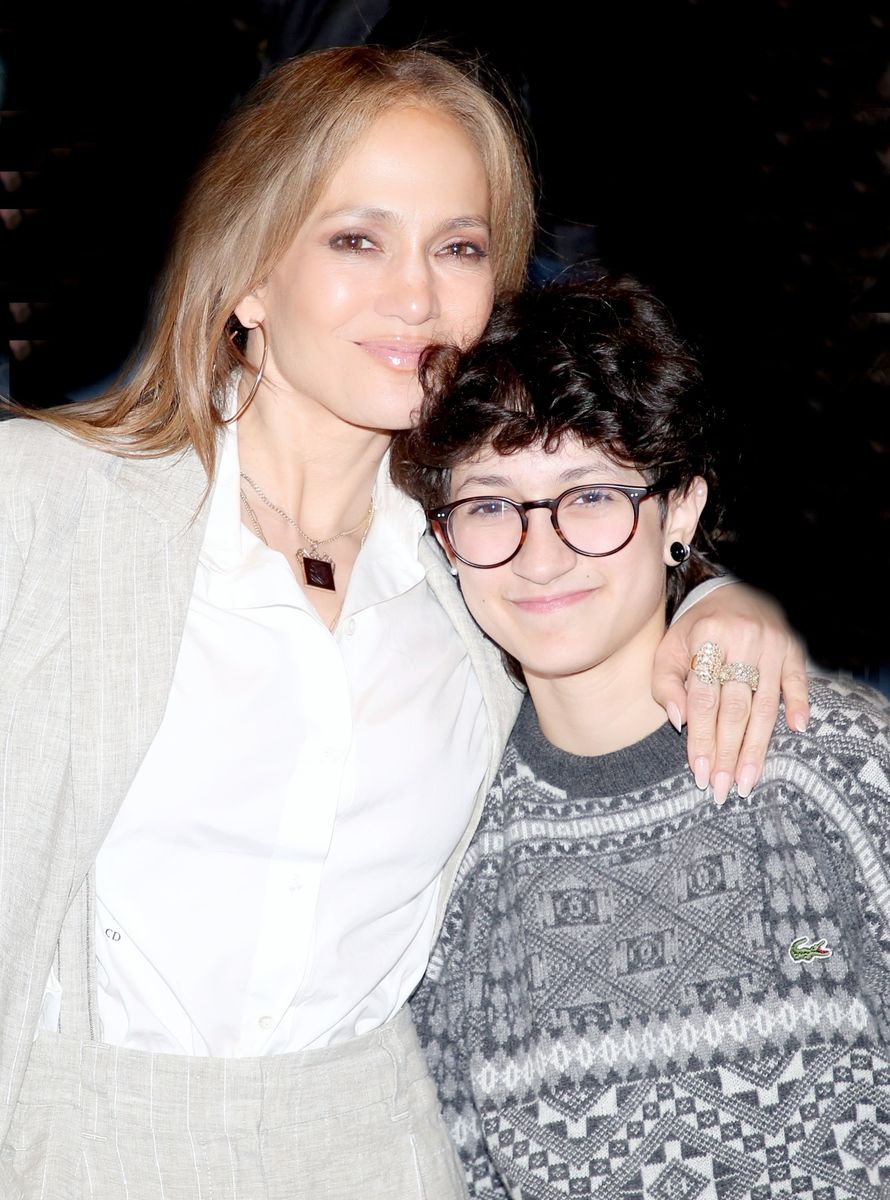 Jennifer Lopez and Emme pose backstage at the new musical "Buena Vista Social Club" on Broadway 