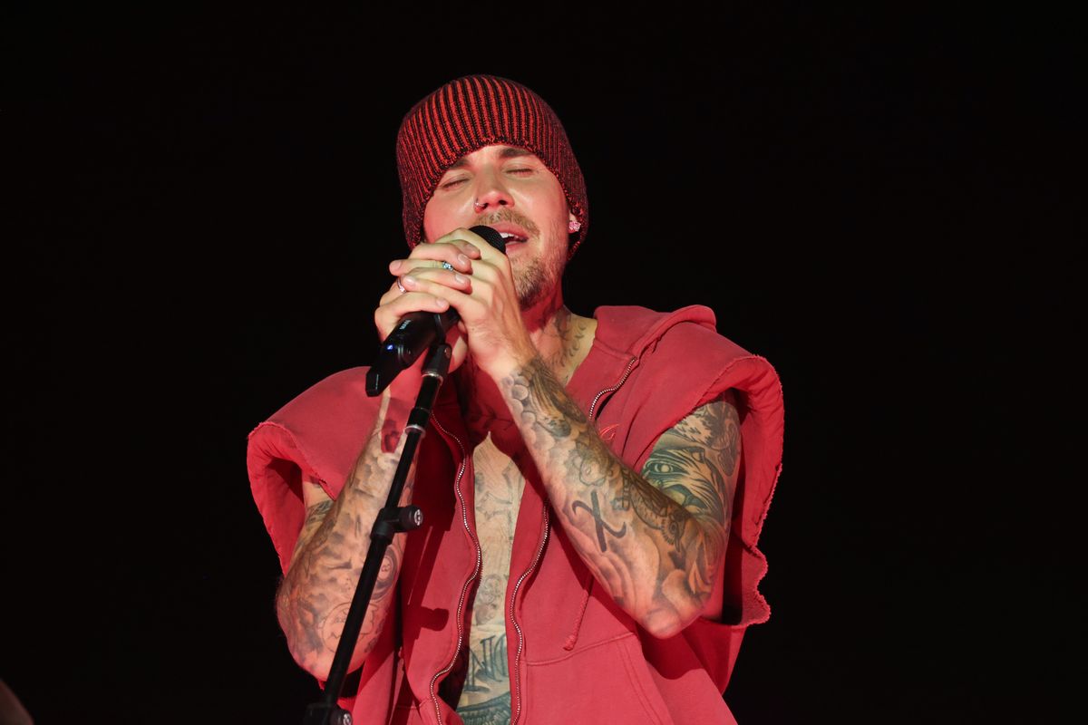Justin Bieber performing at Coachella this year