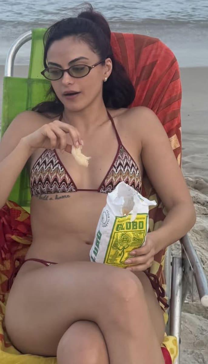 Camila Mendes turns up the heat in string bikini while enjoying Brazil with fiancé