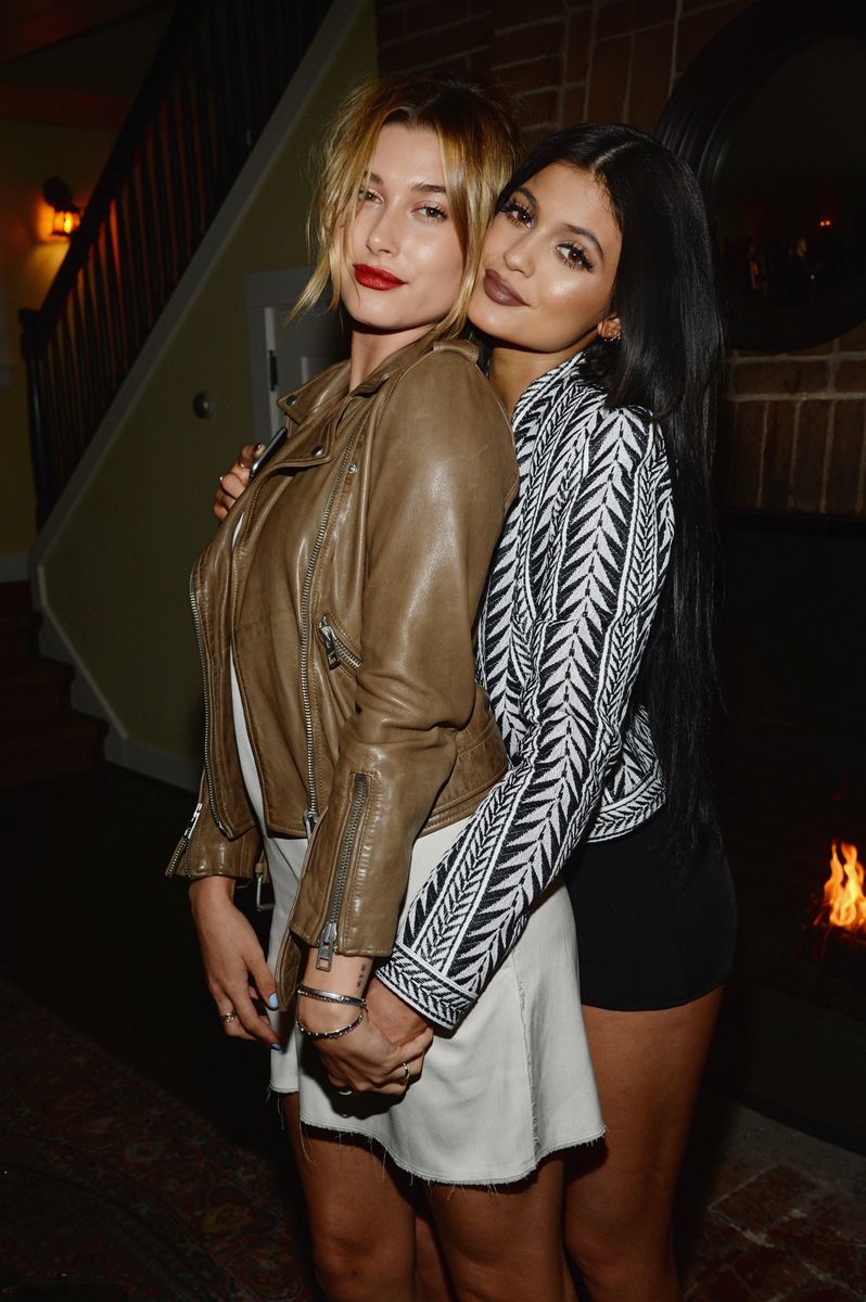 Hailey Baldwin and Kylie Jenner together