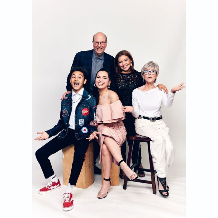 Marcel Ruiz with the One Day at a Time cast