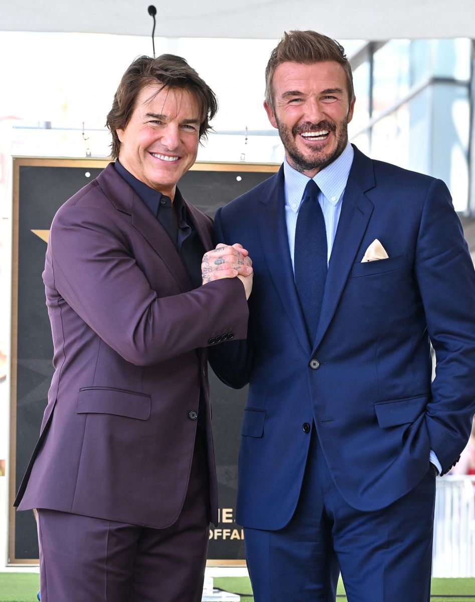 Tom Cruise and Russian socialite Elsina Khayrova arrive together at David Beckham's Hollywood Walk of Fame ceremony, sparking fresh romance speculation.