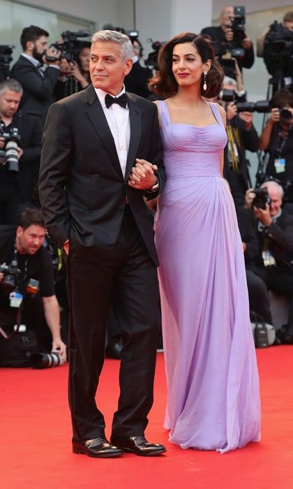 The actor and Amal welcomed their twins in June.
Photo: Vittorio Zunino Celotto/Getty Images