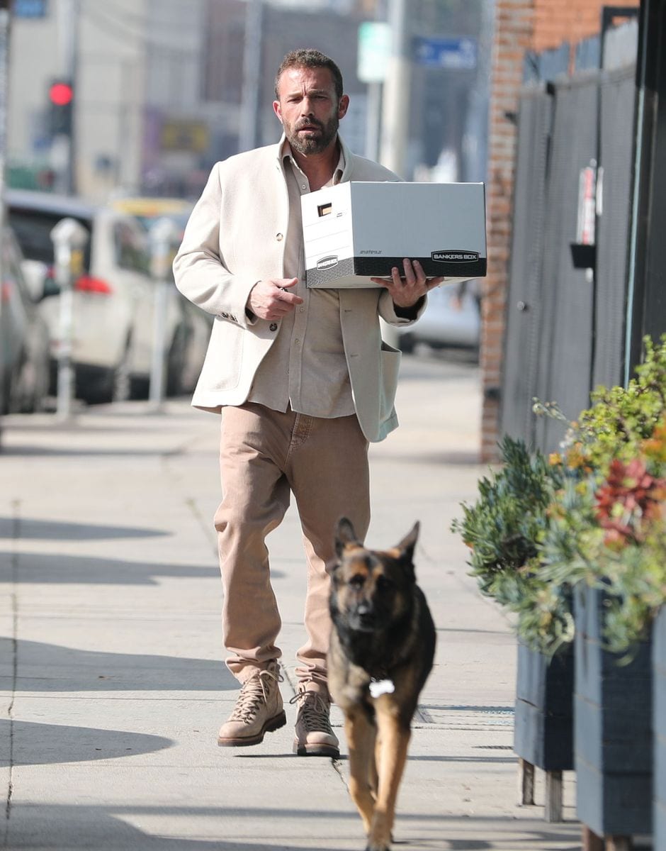 Ben Affleck and his dog were spotted doing some holiday shopping