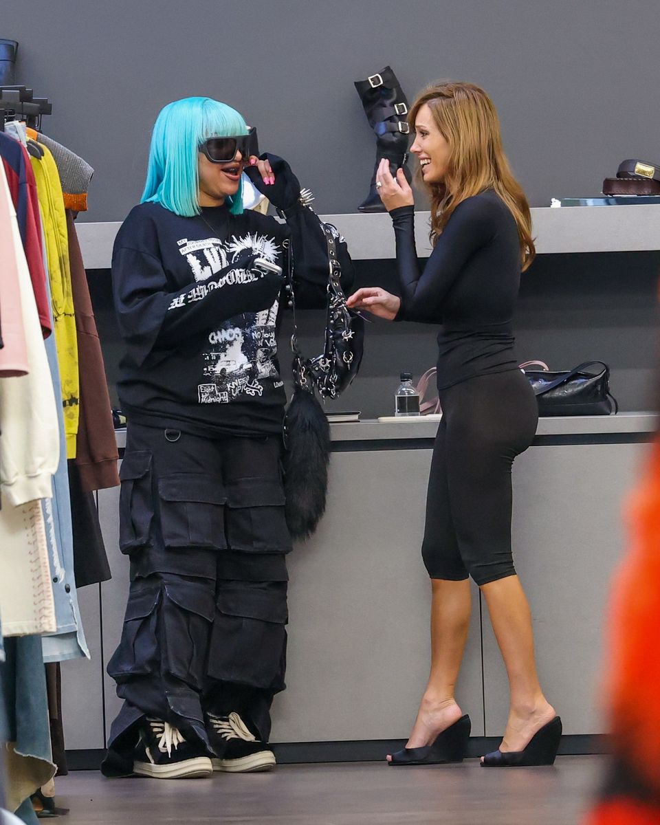 Bianca Censori and Ye's daughter, North West, shopping