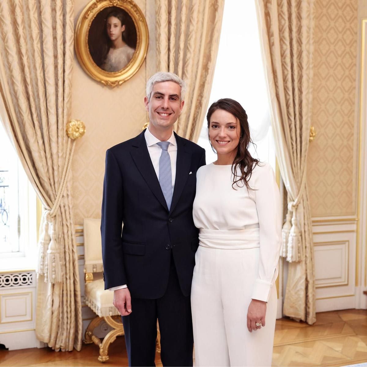 The parents to be got married in April of 2023