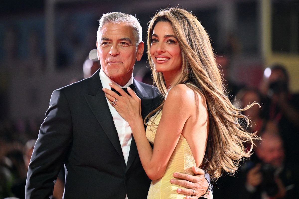 George Clooney and his wife Amal Clooney