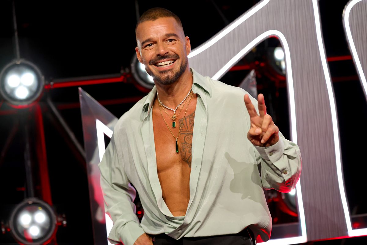 Ricky Martin attends the 2025 MTV Video Music Awards at UBS Arena on September 07, 2025