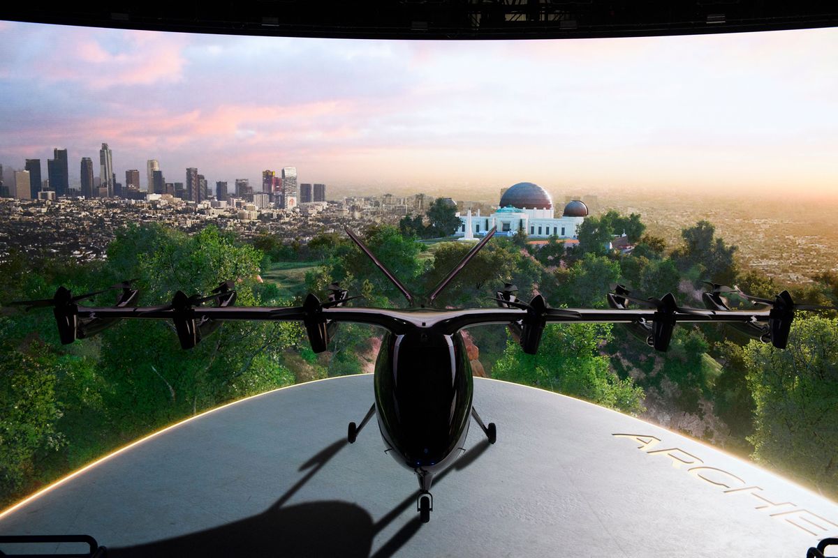 The Archer Maker is a full-scale electric vertical takeoff and landing aircraft (eVTOL) designed to travel 60 miles at 150 mph, providing sustainable urban air mobility in cities.