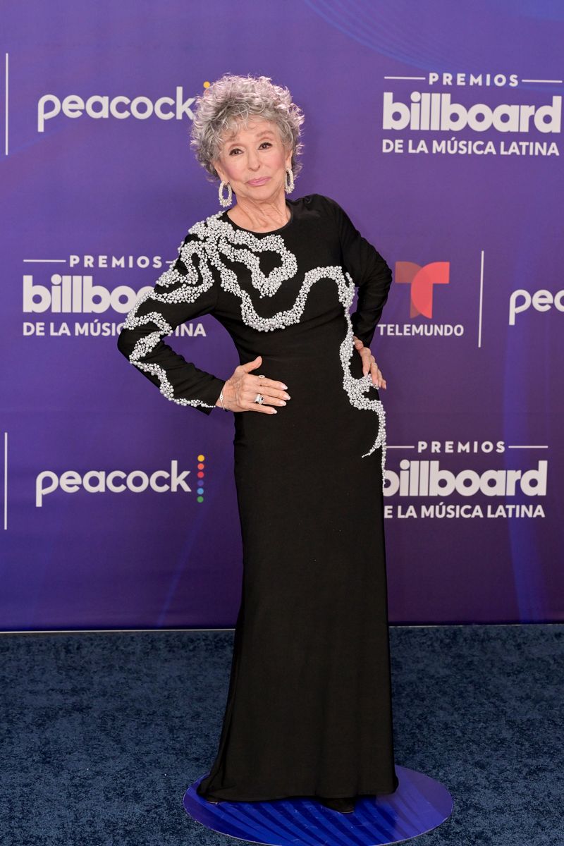 Rita Moreno attends the 2025 Billboard Latin Music Awards at James L. Knight Center on October 23, 2025 in Miami, Florida.  (Photo by Ivan Apfel/Getty Images)