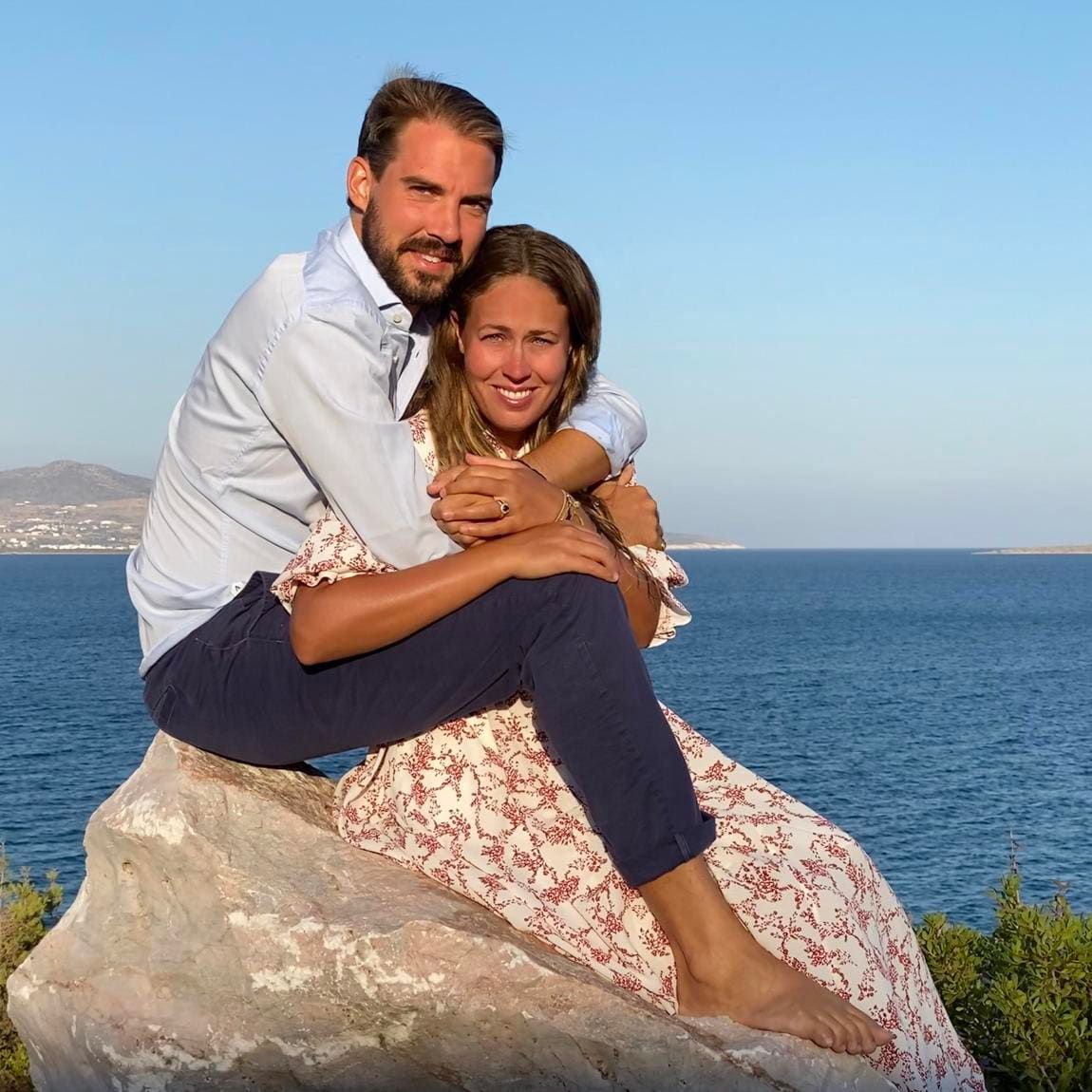The groom’s older brother snapped the couple’s engagement photos