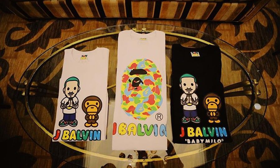 J Balvin Bape collaboration