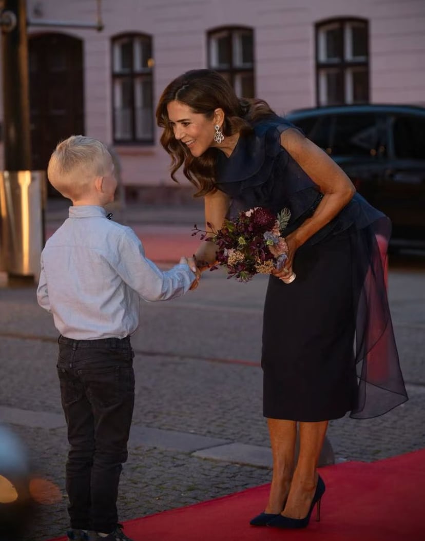 Queen Mary delivered one of her most memorable fashion moments of the year.