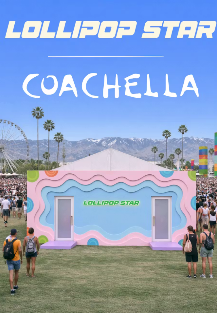 Coachella Activation Lollipop Star