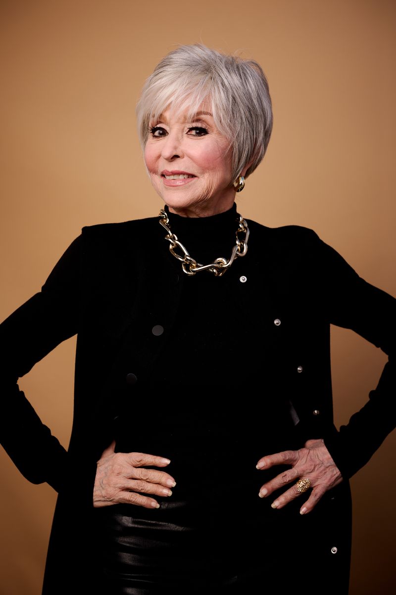  Rita Moreno poses at the IMDb Portrait Studio during the 15th Annual Women In Film Oscar Nominees Party 