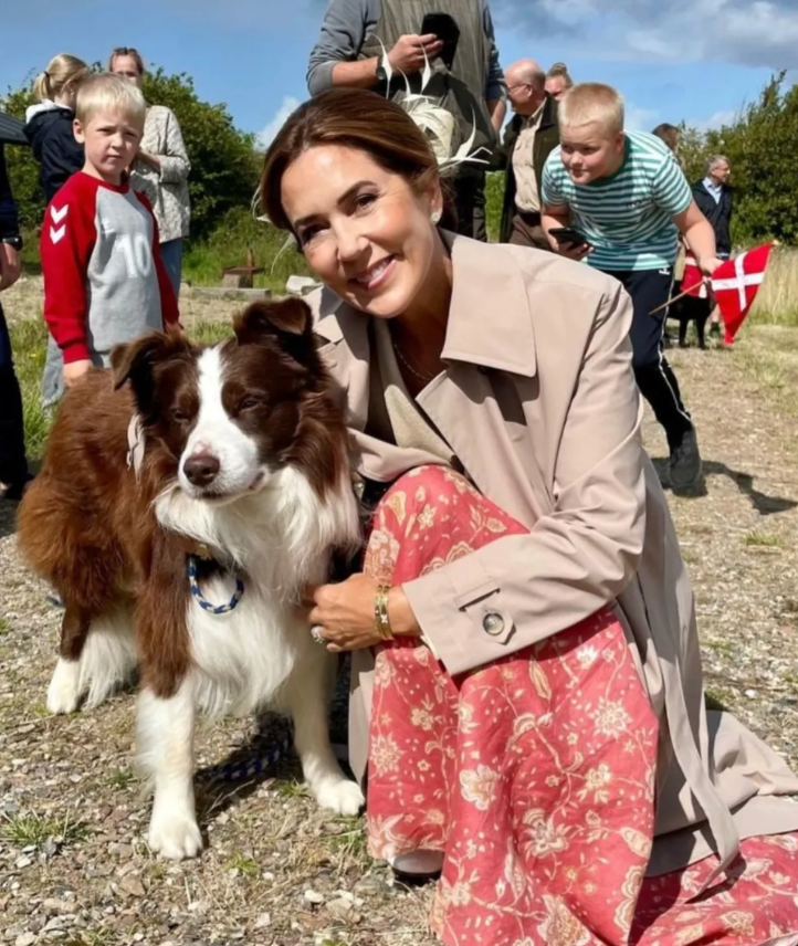 Queen Mary has often shared her affection for the family’s four-legged companions.