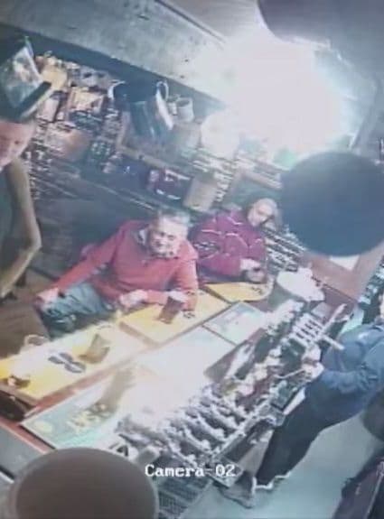 The pub he was last seen in shared a photo of their security footage