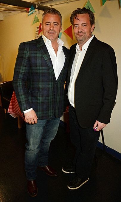 Matt shared a photo of a cool backstage moment with his former co-star Matthew Perry on his Instagram.
<br>
Photo: Getty Images