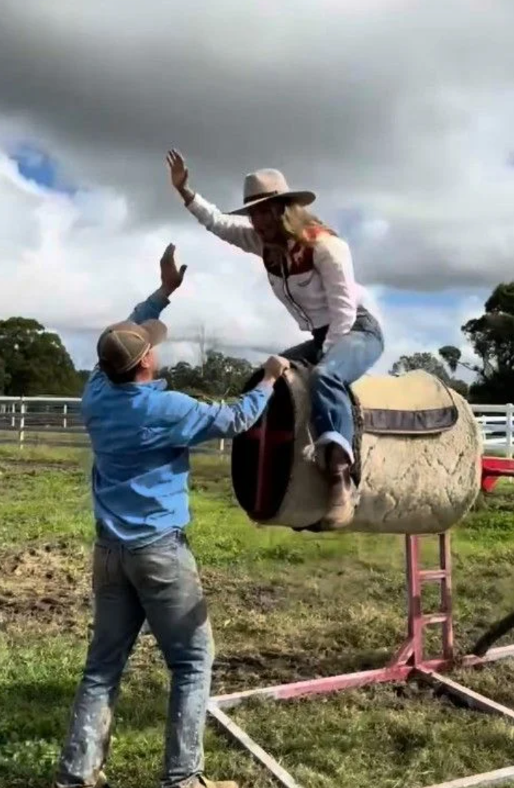 Elsa Pataky shares her daughter India’s interest in bull riding and has previously offered fans a glimpse of their rodeo preparations.