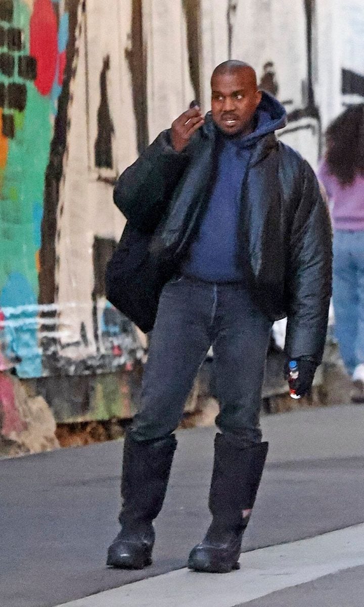 Kanye West on Daddy Duty Spending Time with his Kids in LA