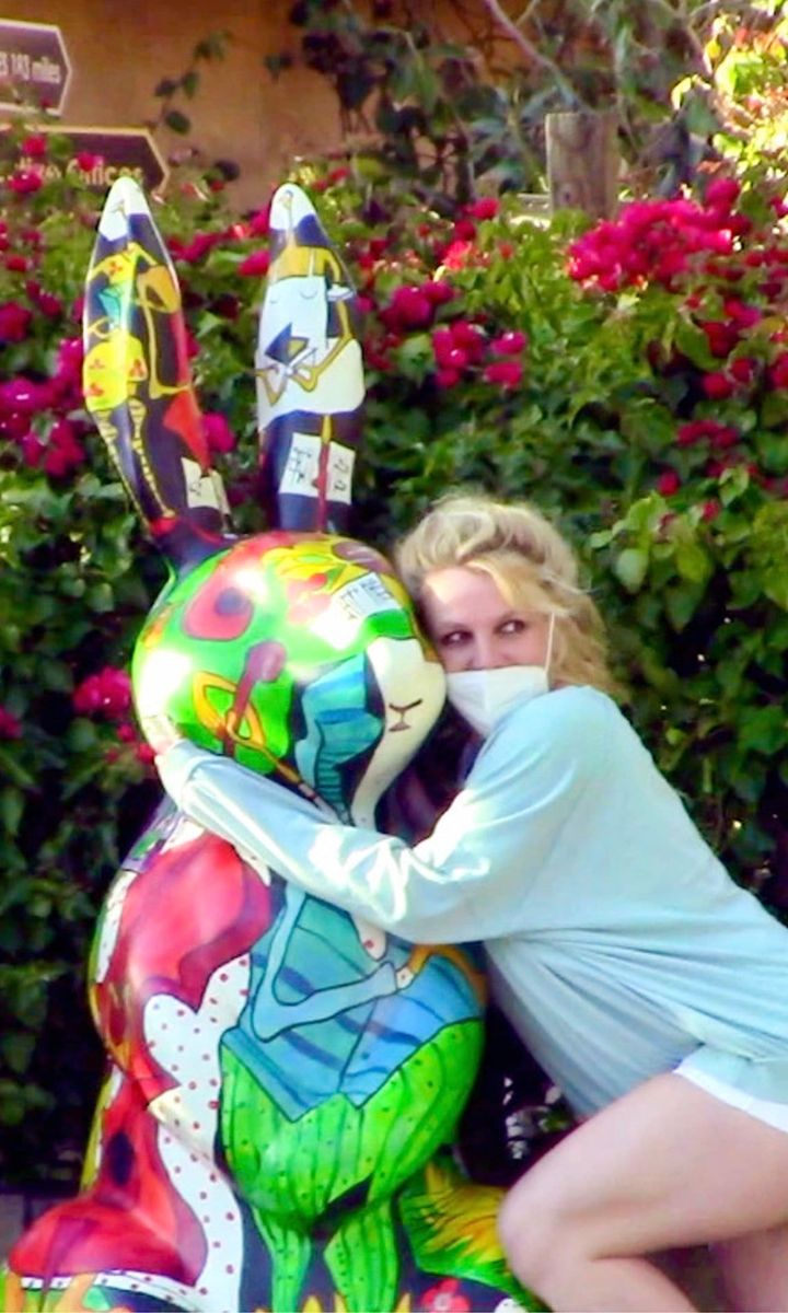 Britney Spears on a walk