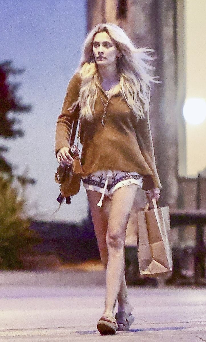 Paris Jackson steps out in boho-chic micro shorts in Malibu ahead of wedding with Justin Long