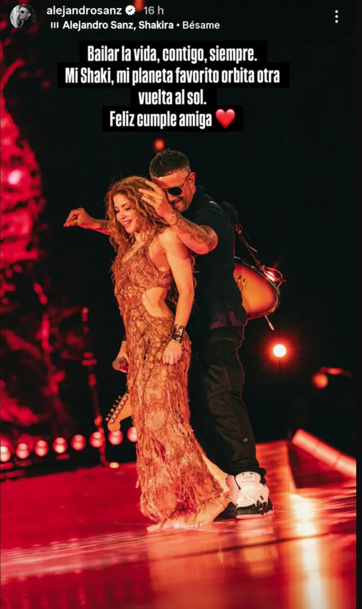 “Dancing through life, with you, always. My Shaki, my favorite planet completes another orbit around the sun. Happy birthday, my friend.”