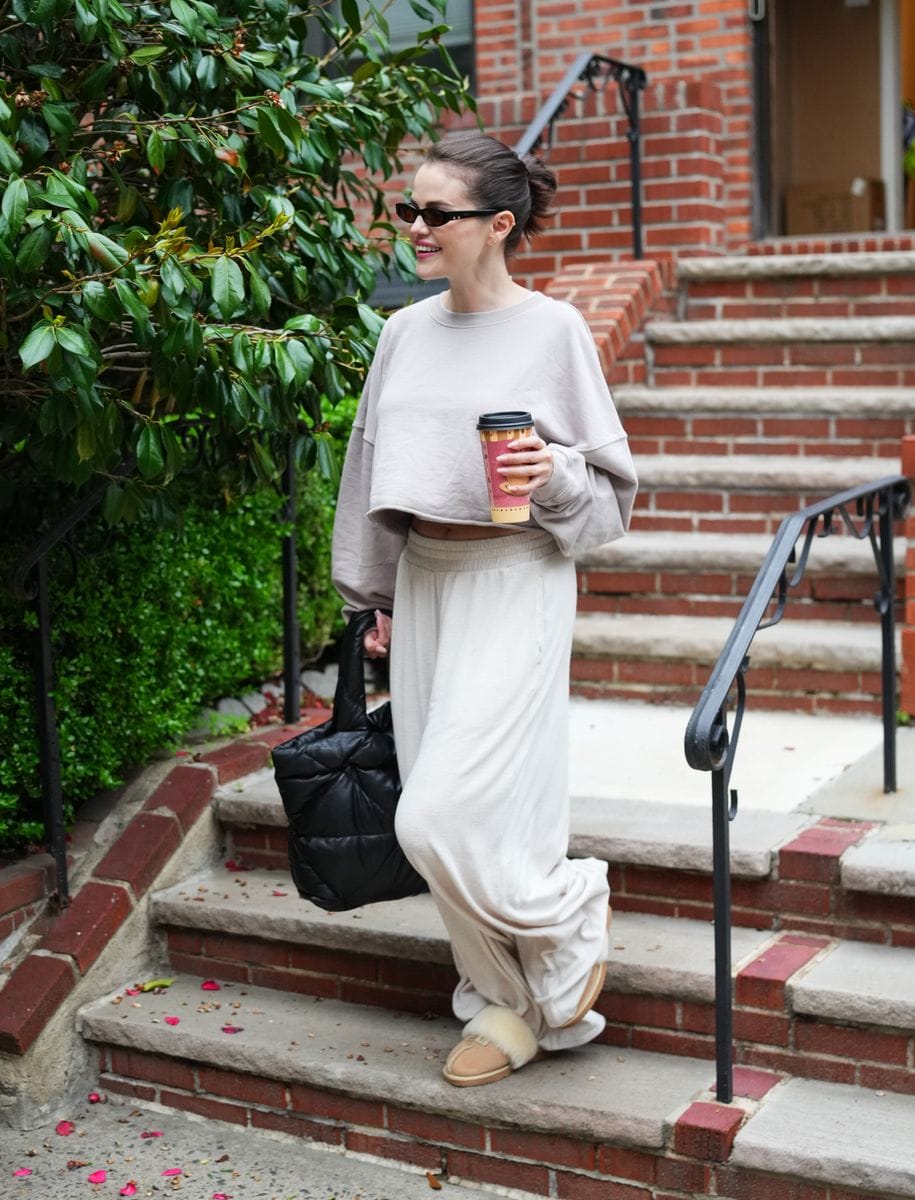 Selena Gomez is seen on the set of "Only Murders in the Building" on May 7, 2025 in New York City.  (Photo by XNY/Star Max/GC Images)