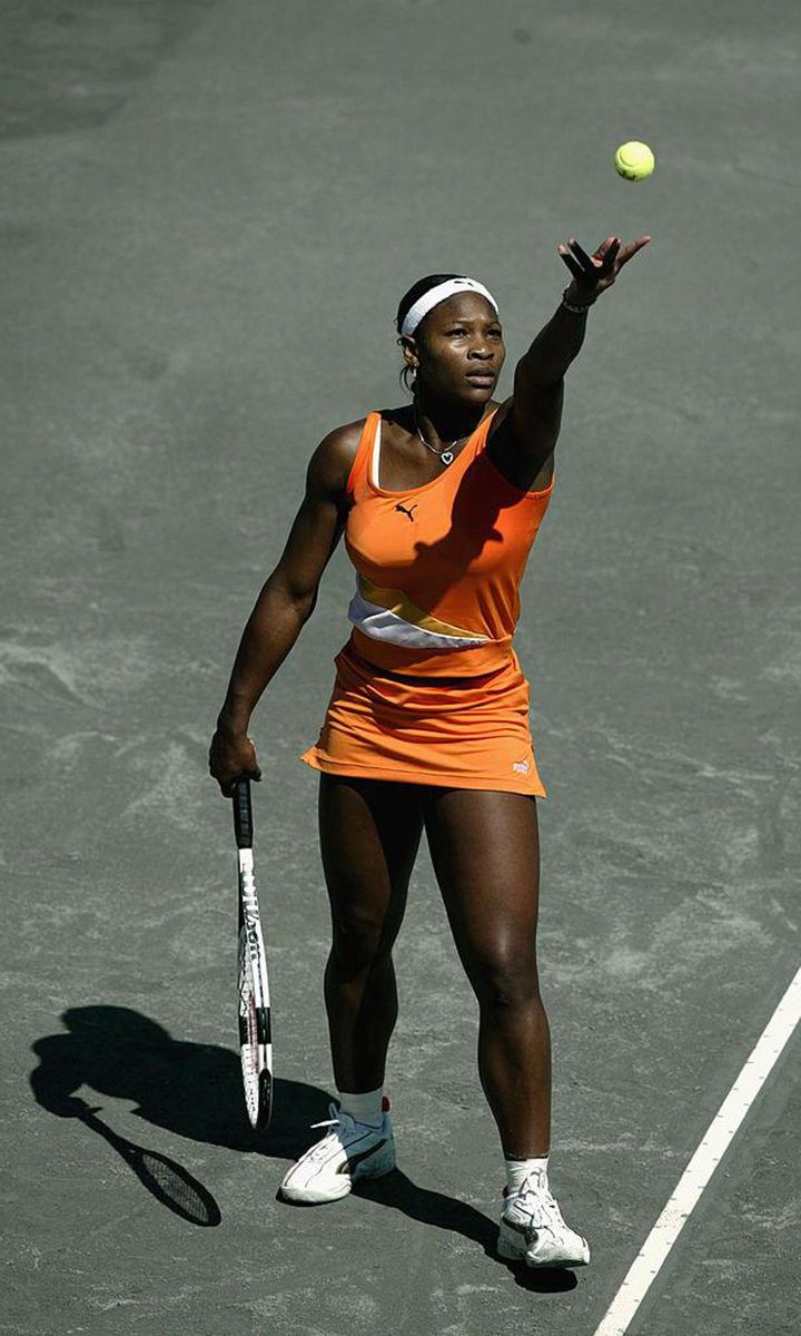 Serena Williams at Family Circle Cup 2003 — Puma outfit