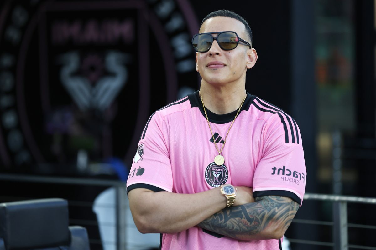 Daddy Yankee is seen before a game between the Colorado Rapids and Inter Miami at DRV PNK Stadium on April 06, 2024 in Fort Lauderdale, Florida. (Photo by Megan Briggs/Getty Images)