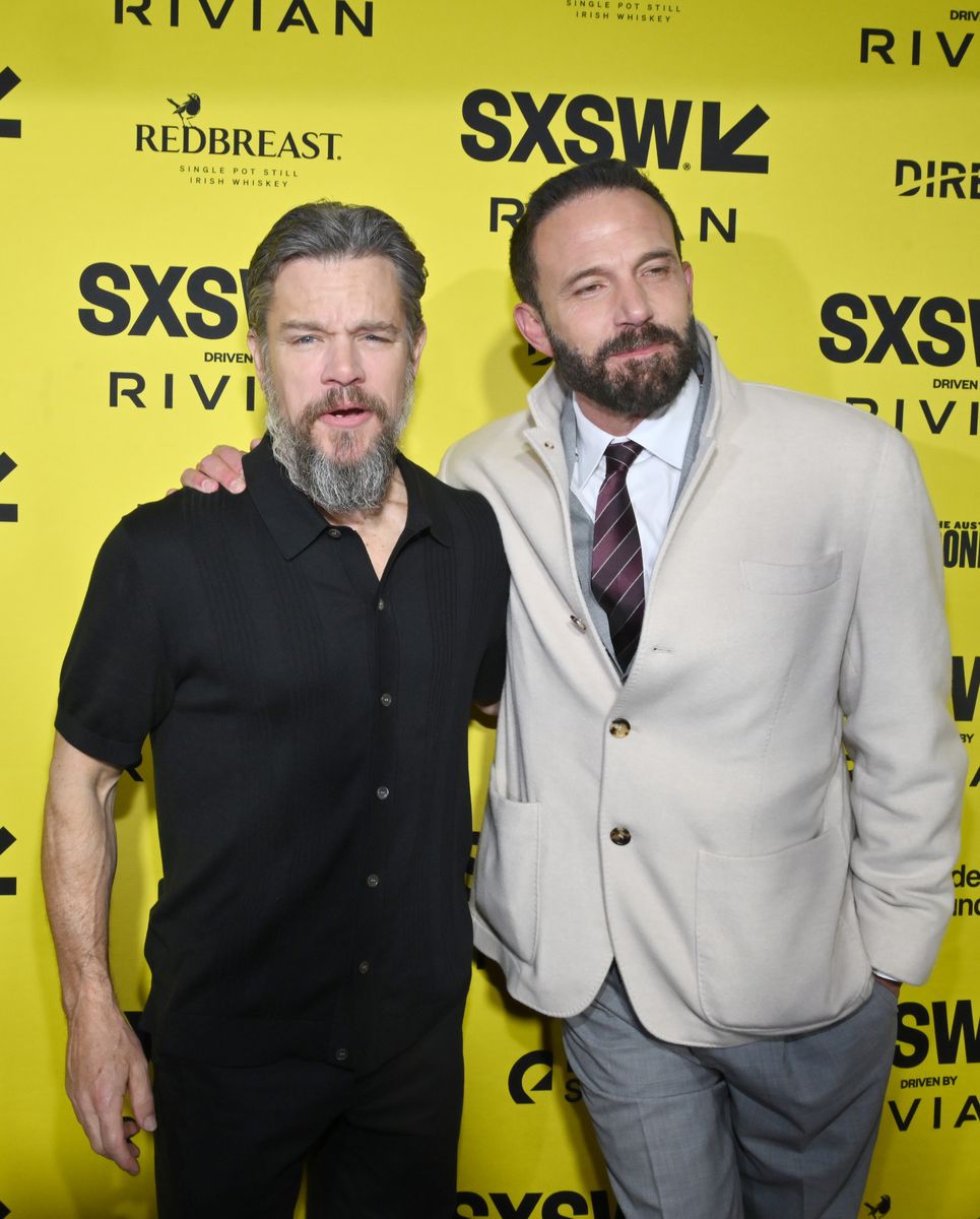 Matt Damon, Ben Affleck at the "The Accountant 2" Premiere during the SXSW Conference & Festivals at the Paramount Theatre