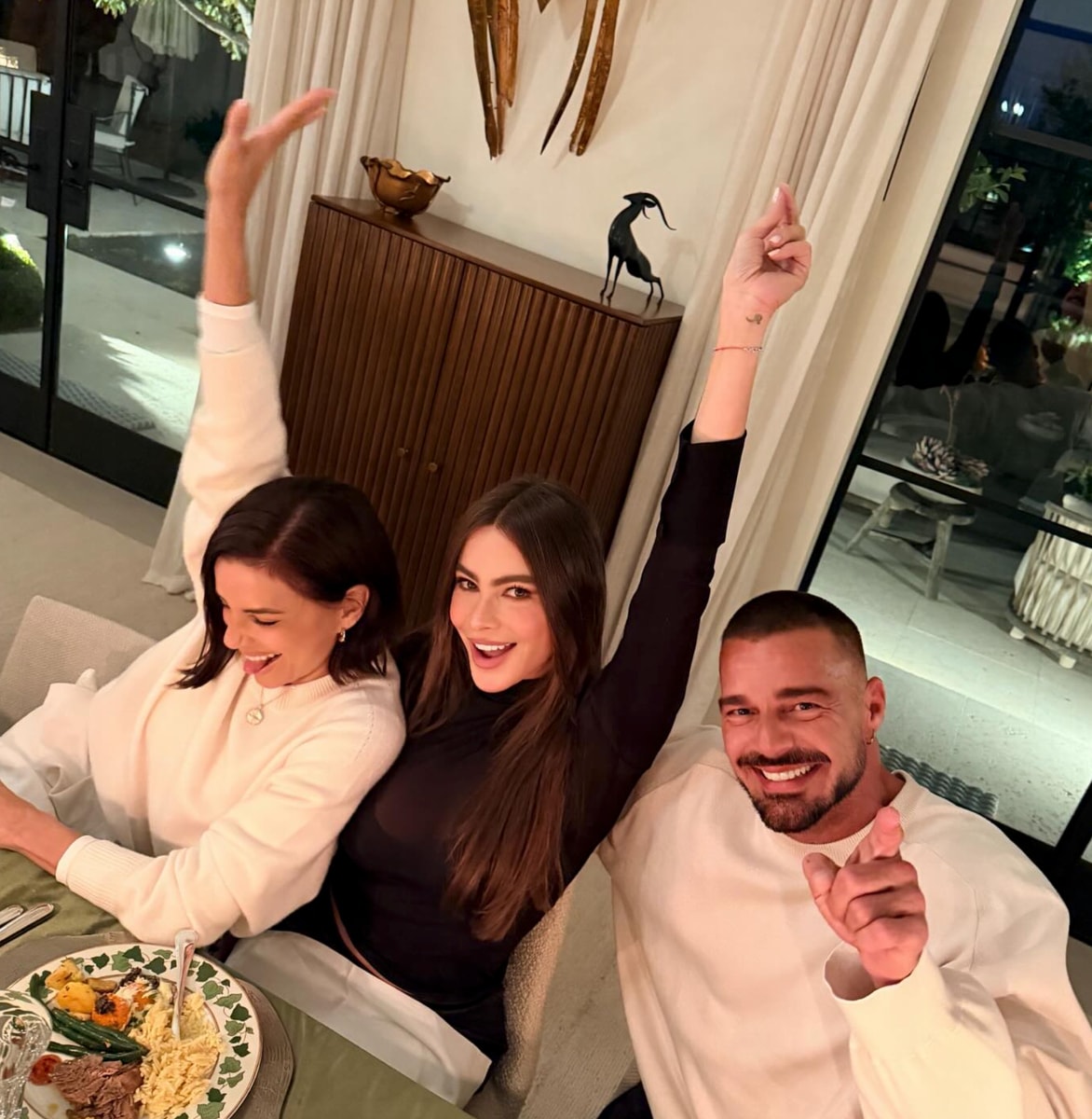 Eva Longoria, Sofia Vergara, and Ricky Martin turn heads at star-studded holiday dinner: See their looks!