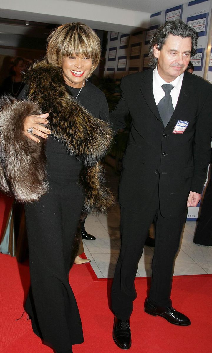 Tina Turner, Lebensgefahrte Erwin Bach, Verleihung des Deutschen Medienpreises, Baden-Baden, 13.02.2005, Gala, Fest, Verleihung, Ehrung, Deutscher Med