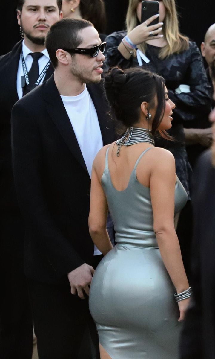 Kim Kardashian attends 'The Kardashians' premiere with boyfriend Pete Davidson