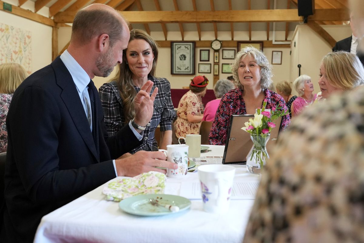 The parents of three visited the National Federation of Women's Institute (WI) in Sunningdale on Sept. 8, 2025