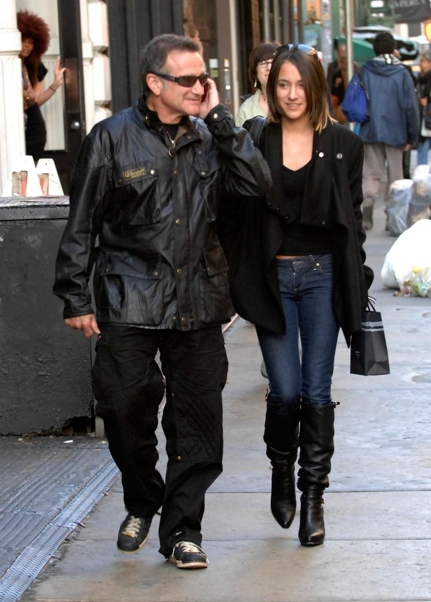 Robin Williams and Zelda Williams are seen on November 13, 2007 in New York City