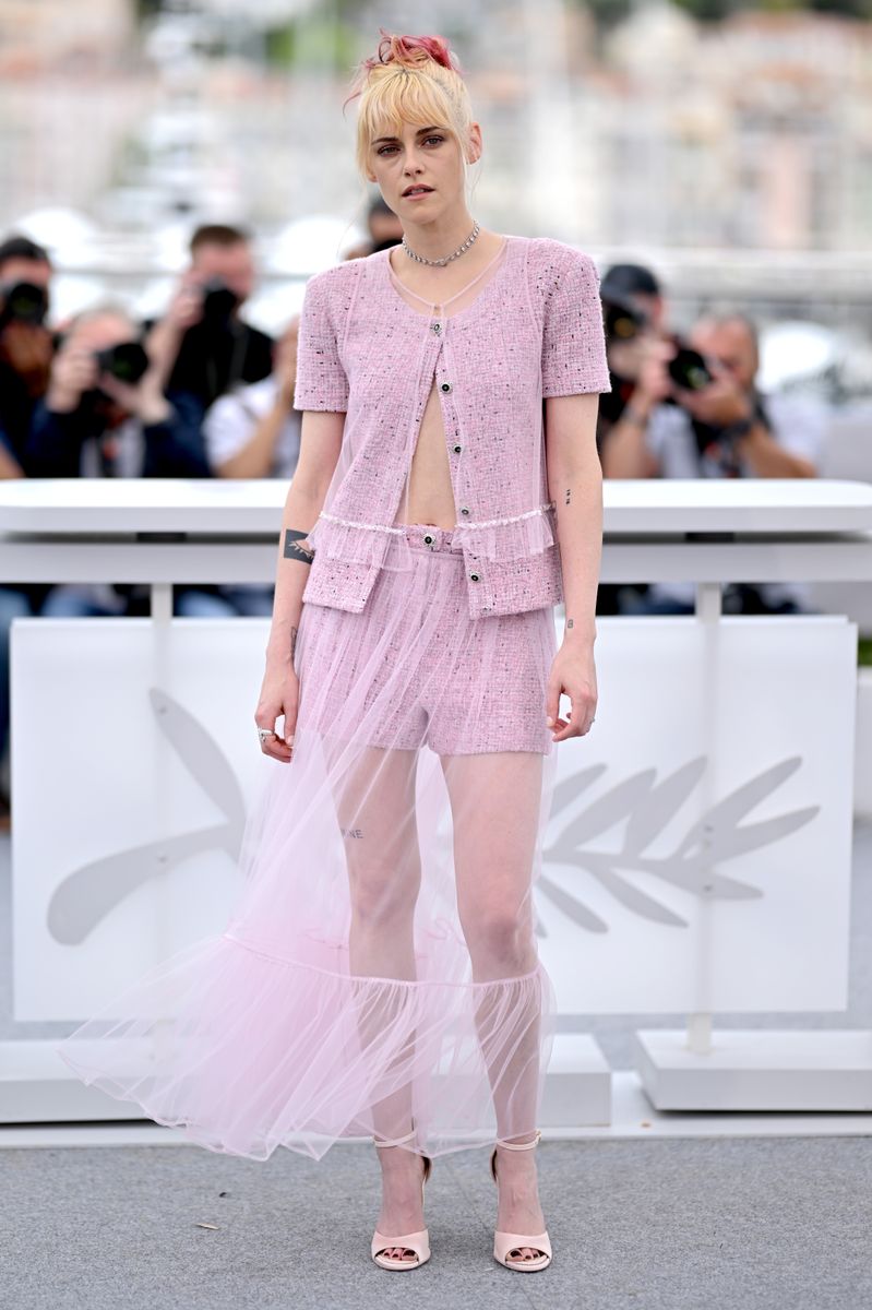 Kristen Stewart during "The Chronology of Water" photocall at the 78th annual Cannes Film Festival at Palais des Festivals on May 16, 2025 in Cannes, France