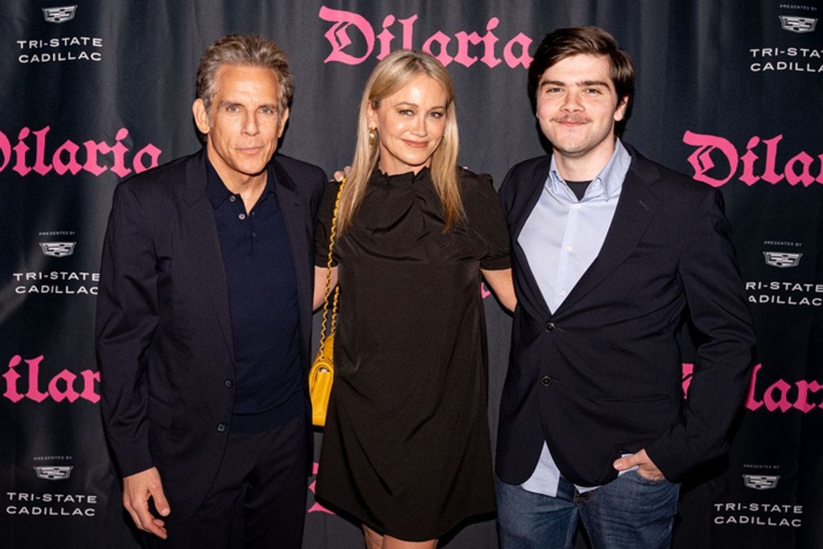 Ben Stiller, Christine Taylor, and Quinlin Stiller