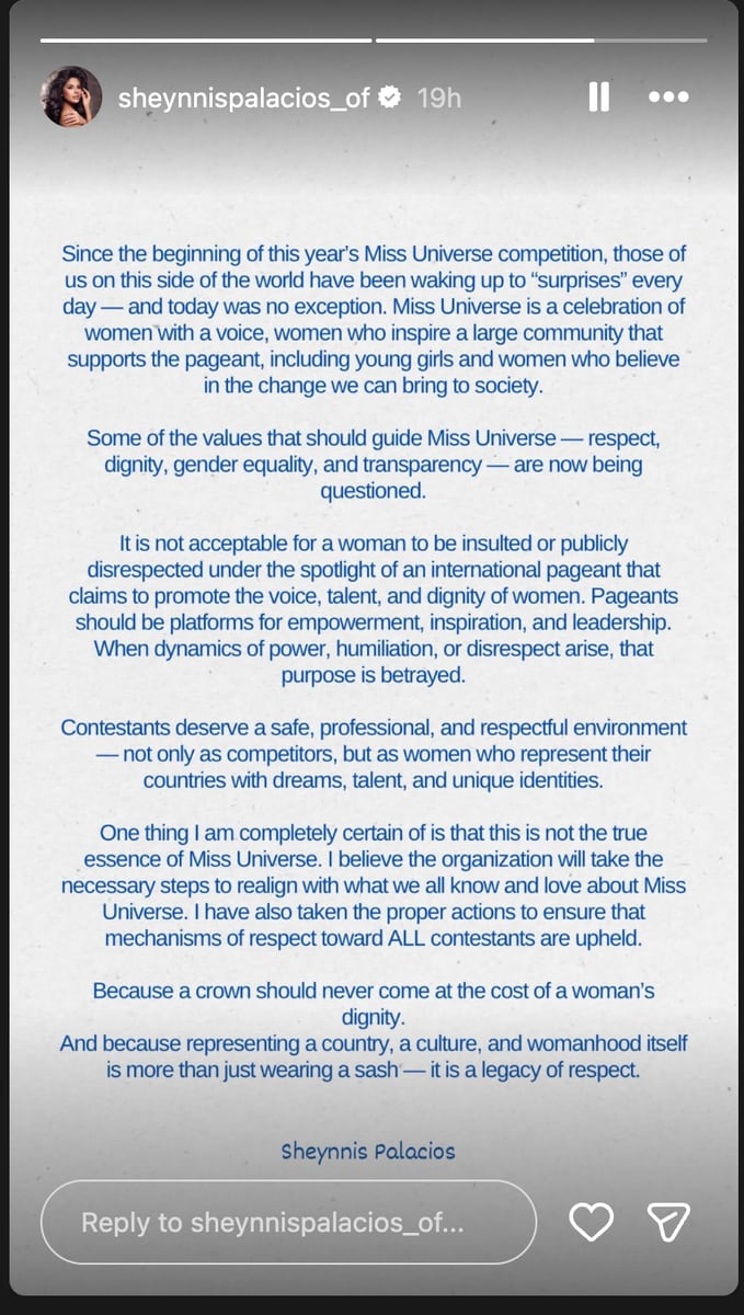 Miss Universe 2023, Sheynnis Palacios, reacts to pageant controversy: 'A woman should not be insulted'