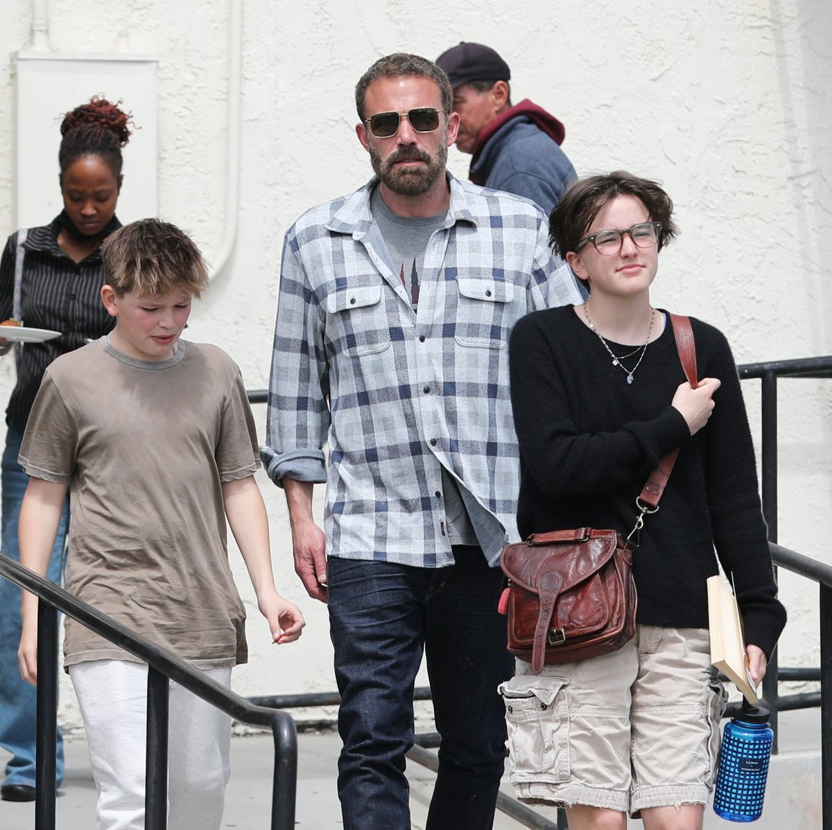 Ben Affleck and his kids Sam and Fin as they spent the day shopping in Santa Barbara