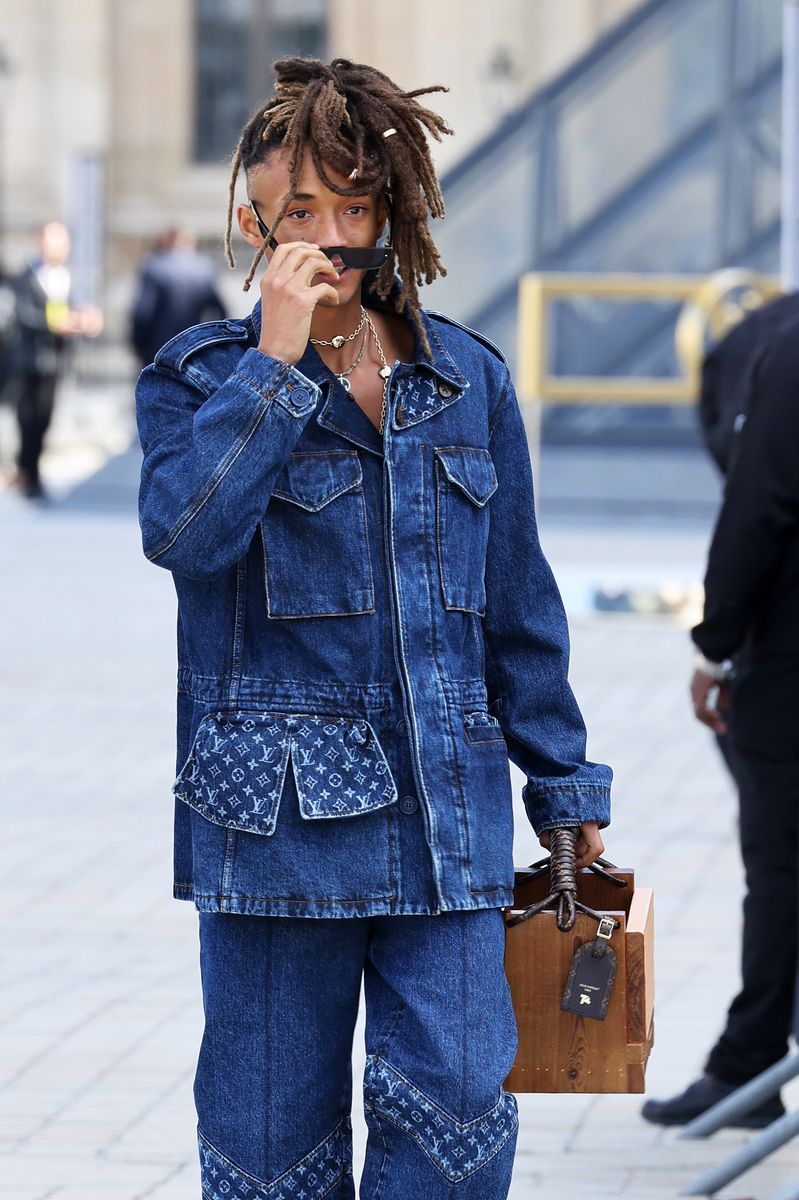 
Jaden Smith was seen leaving the Louis Vuitton Spring/Summer 2026 show in Paris. 