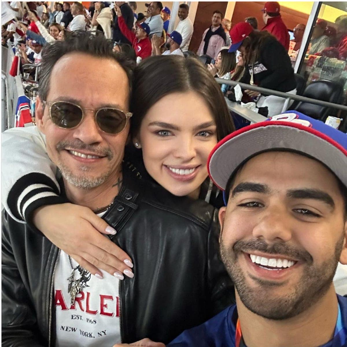 Marc Anthony, Nadia Ferreira and Carlos Adyan