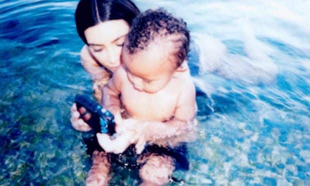 The reality star's son appeared fascinated by an underwater camera.
Photo: KimKardashianWest.com